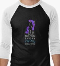 The Pony Everypony Should Know Men's Baseball ¾ T-Shirt