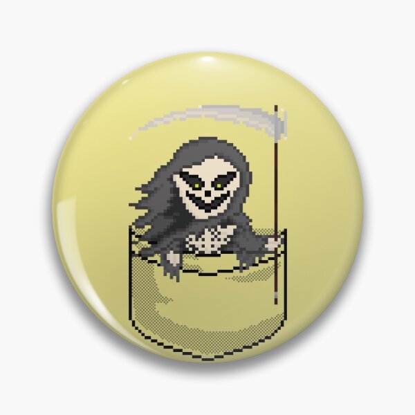 Item preview, Pixel Pocket Yellow Eyes Grim Reaper designed and sold by gkillerb.