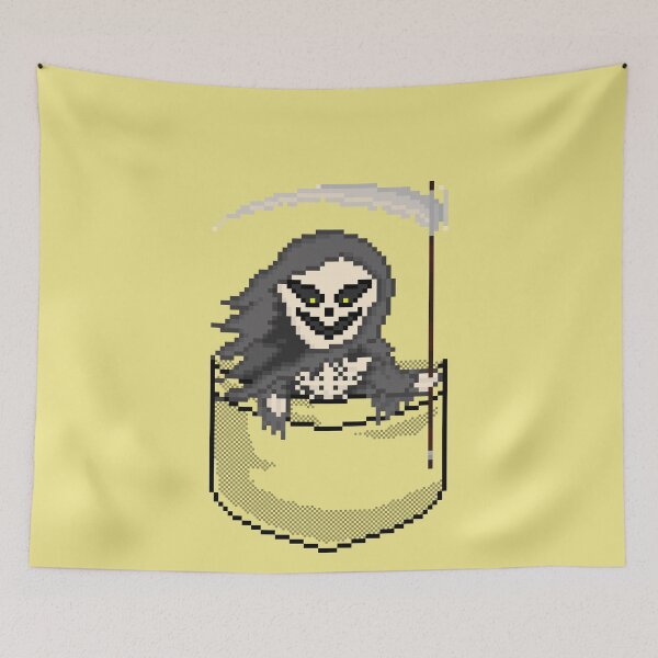 Item preview, Pixel Pocket Yellow Eyes Grim Reaper designed and sold by gkillerb.