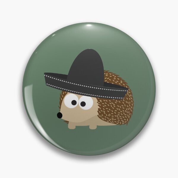 Artikelvorschau, Niedlicher Brown-Igel, der einen Sombrero trägt entworfen und verkauft von Hedgie Designs.
