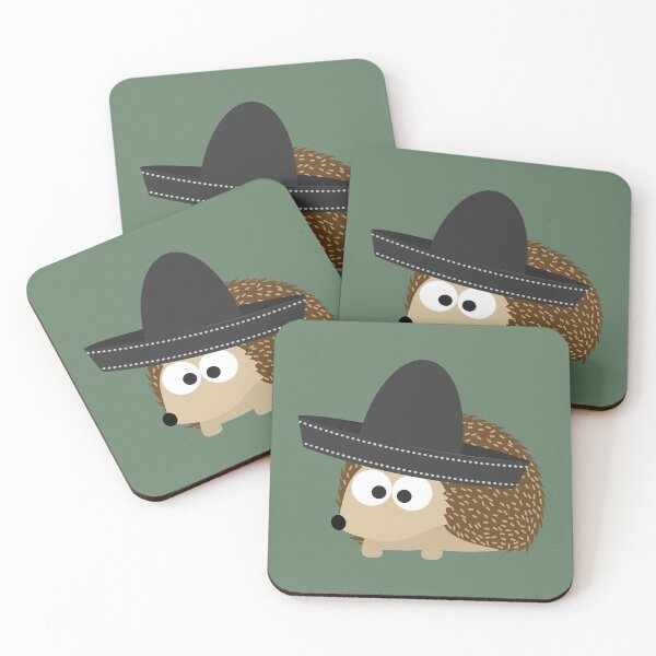 Item preview, Cute Brown Hedgehog Wearing a Sombrero designed and sold by Hedgie Designs.
