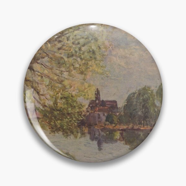 Item preview, River Landscape in Moret-sur-Loing (Sisley) designed and sold by ArtHistorical.