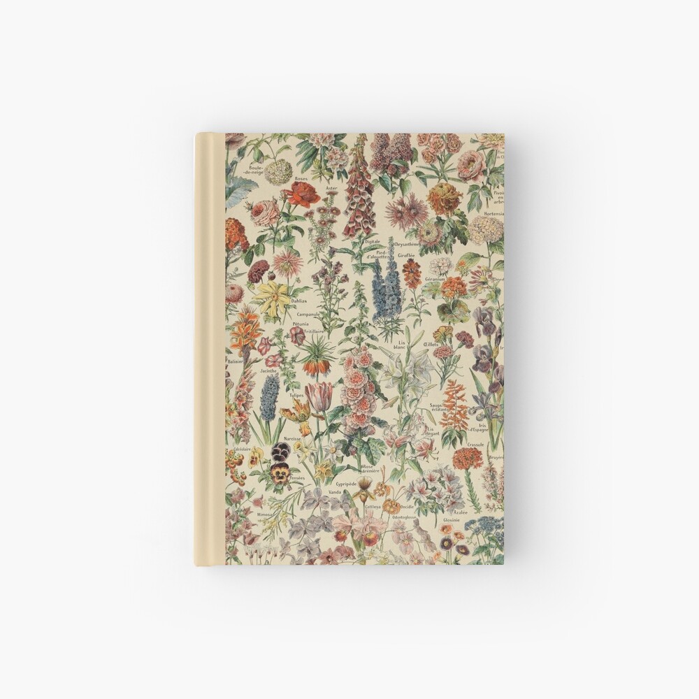 Vintage Flower Poster Hardcover Journal