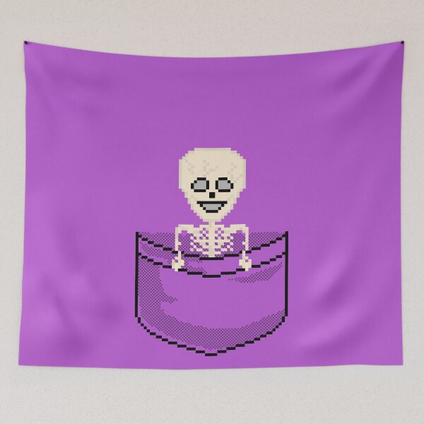 Item preview, Pixel Pocket Skeleton designed and sold by gkillerb.