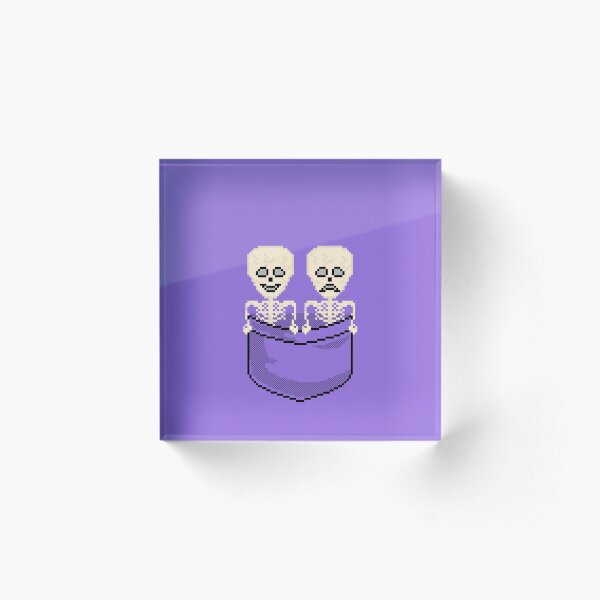 Aperçu de l'œuvre Pixel Pocket Comedy and Tragedy Skeletons créée et vendue par gkillerb.