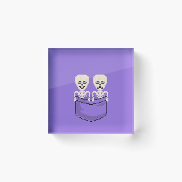 Item preview, Pixel Pocket Comedy and Tragedy Skeletons designed and sold by gkillerb.