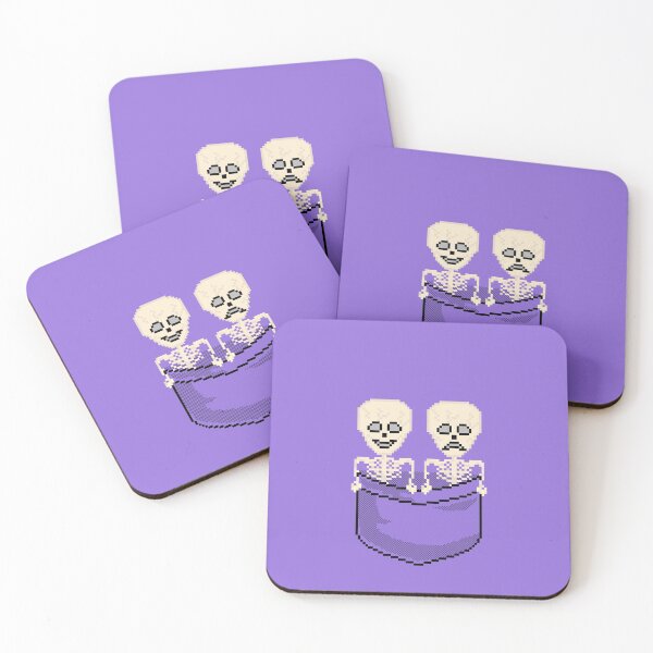 Item preview, Pixel Pocket Comedy and Tragedy Skeletons designed and sold by gkillerb.