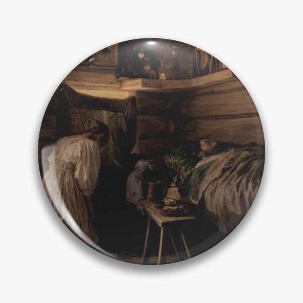 Item preview, Sick Husband (Vassily Maximov) designed and sold by ArtHistorical.