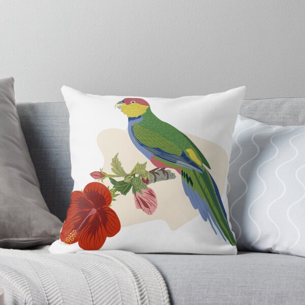 Item preview, Parrot and Hibiscus  designed and sold by LizzyizzyDesign.