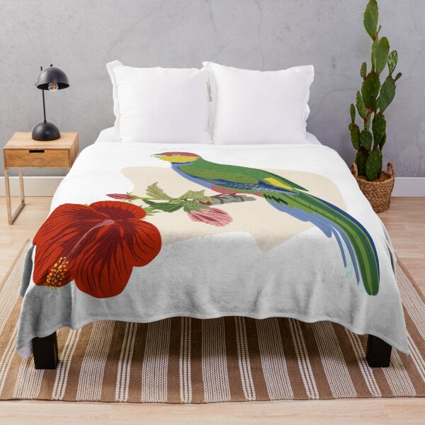 Item preview, Parrot and Hibiscus designed and sold by LizzyizzyDesign.