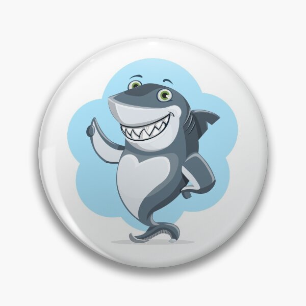Item preview, hearts and smiles shark animal character cute ocean designed and sold by wabeen.