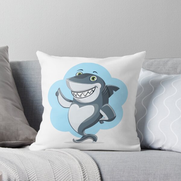 Item preview, hearts and smiles shark animal character cute ocean designed and sold by wabeen.