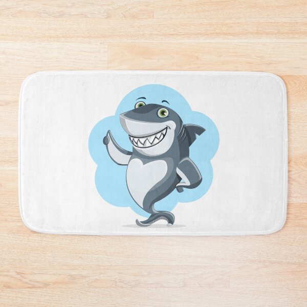 Item preview, hearts and smiles shark animal character cute ocean designed and sold by wabeen.