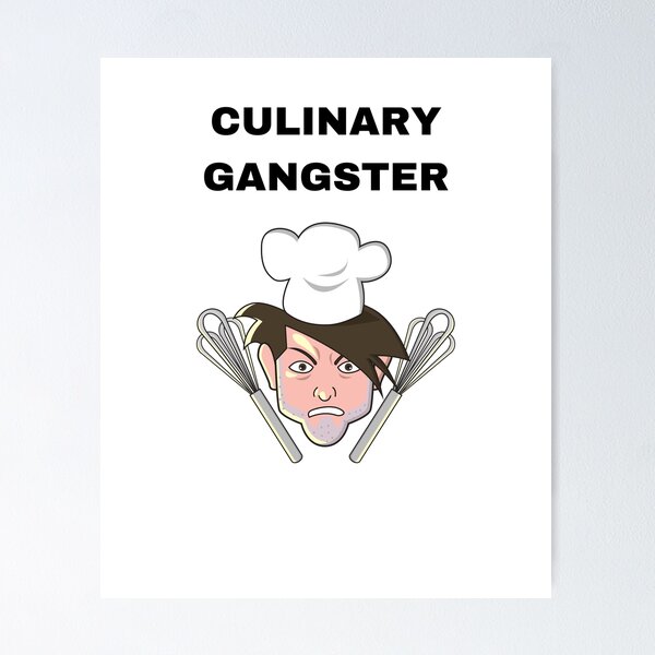 Item preview, Funny Gifts For Chefs - Culinary Gangster designed and sold by WUOdesigns.