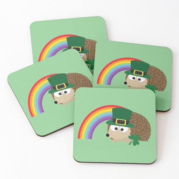 Item preview, Hedgehog Leprechaun and Rainbow designed and sold by Hedgie Designs.