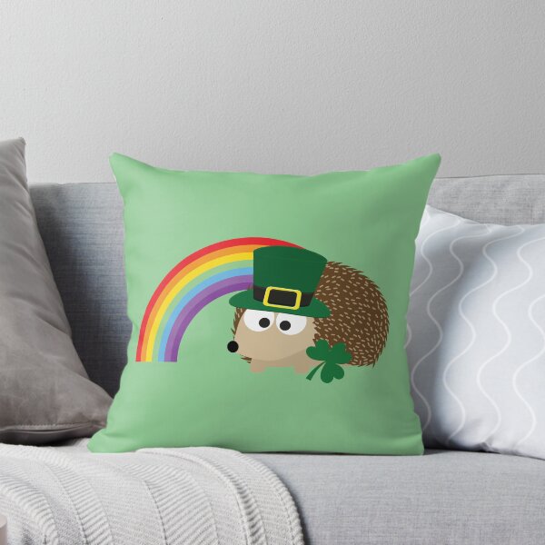 Item preview, Hedgehog Leprechaun y Rainbow designed and sold by Hedgie Designs.