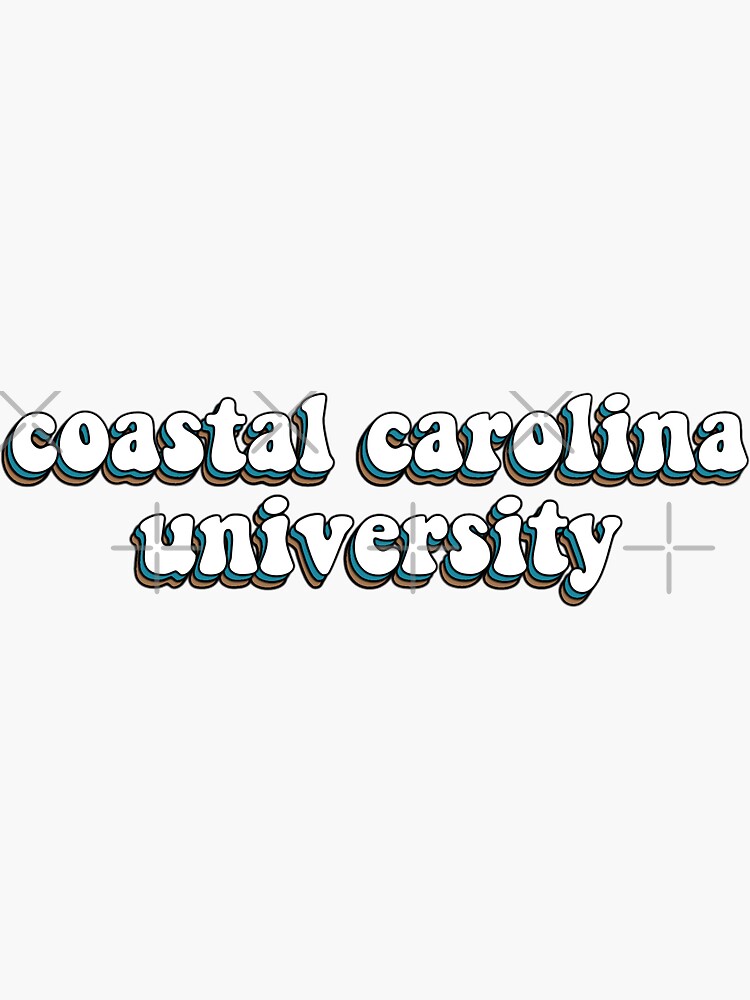 "Coastal Carolina Retro Repeat" Sticker for Sale by alisam19 Redbubble