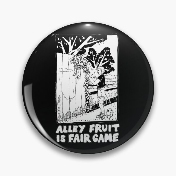 Item preview, alley fruit is fair game | urban foraging designed and sold by craftordiy.art.