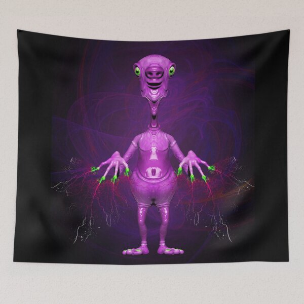Item preview, Pink Alien Monster Telepathic Power designed and sold by BluedarkArt.