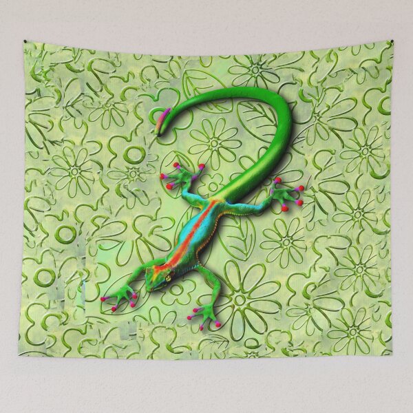 Item preview, Gecko Lizard Rainbow Colors designed and sold by BluedarkArt.