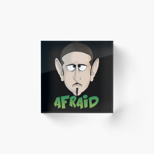 Item preview, Afraid emotion face fear (black background) designed and sold by Galfi.