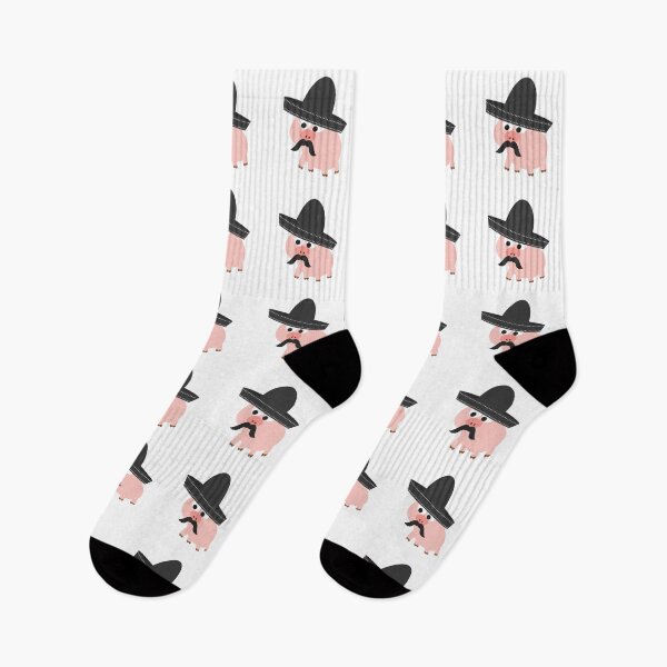 Item preview, Pink Pig Wearing a Sombrero designed and sold by Hedgie Designs.