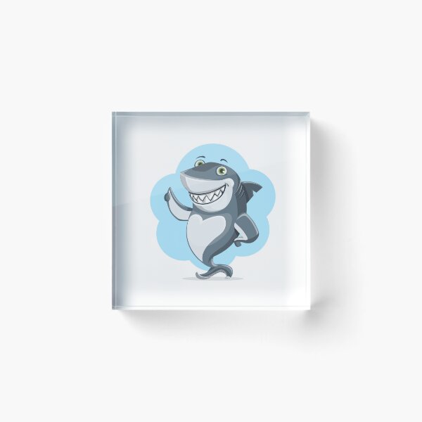 Item preview, hearts and smiles shark animal character cute ocean designed and sold by wabeen.