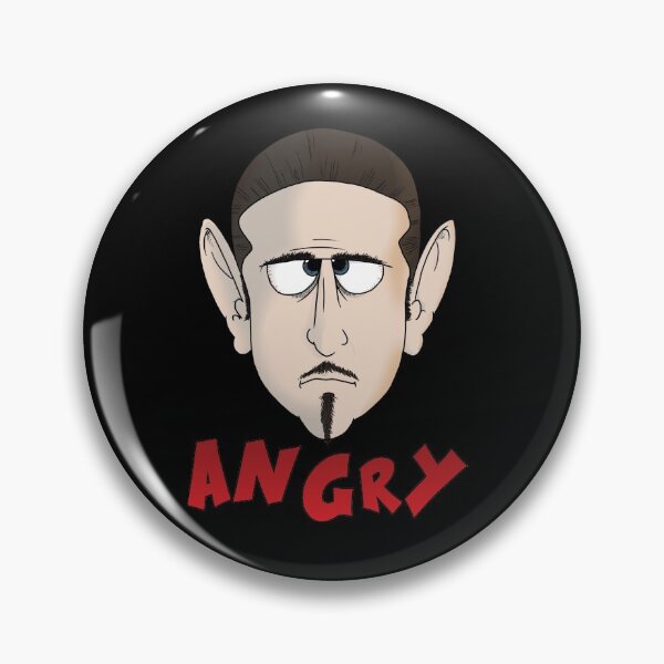 Item preview, Angry emotion face fear (black background) designed and sold by Galfi.