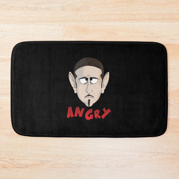 Item preview, Angry emotion face fear (black background) designed and sold by Galfi.