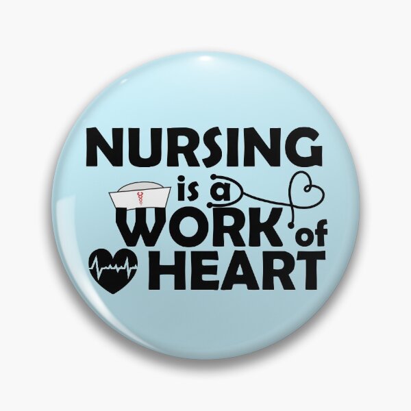 Item preview, Nursing Is a Work Of Heart designed and sold by KunKhalil.