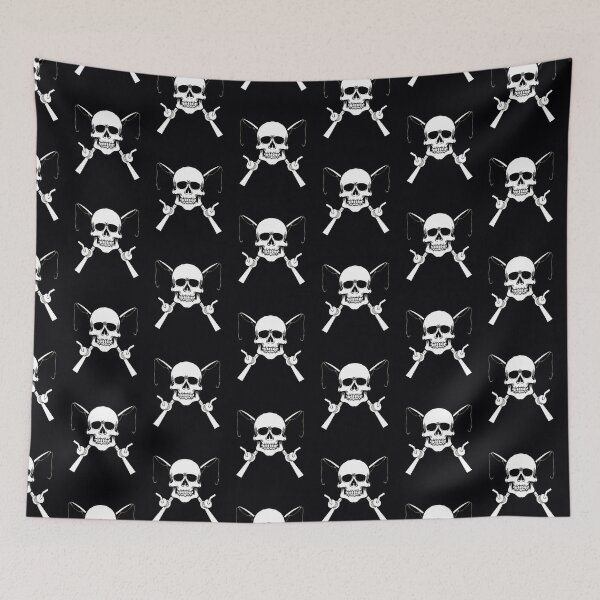 Item preview, Fishing Rod Skull Crossbones designed and sold by pcreations.