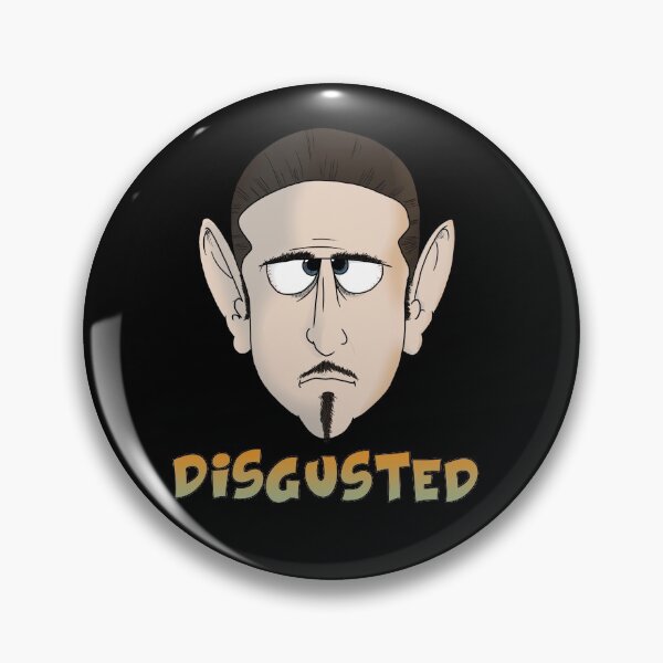 Item preview, Disgusted emotion face (black background) designed and sold by Galfi.