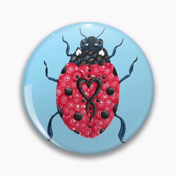 Item preview, Love Bug, Lady Bug Maximalist Art designed and sold by Free-Spirit-Meg.