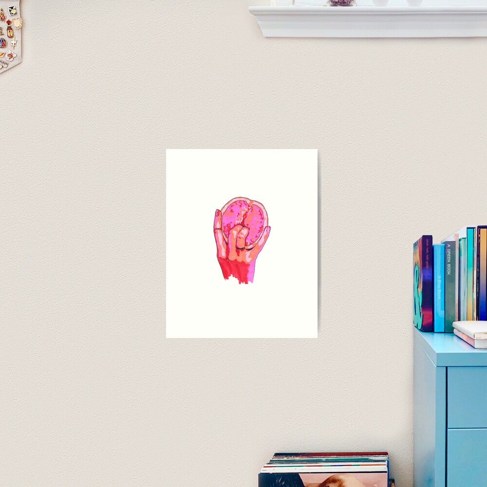 Vulva Grapefruit Art Print