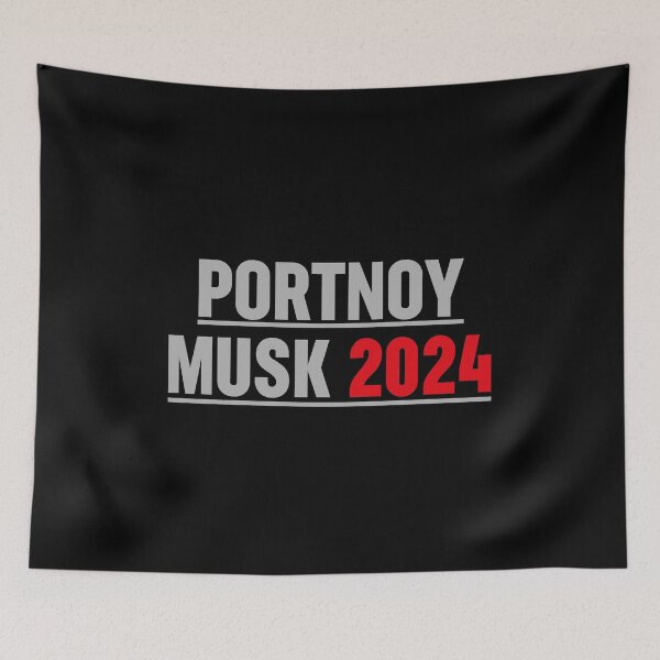 Aperçu de l'œuvre PORTNOY MUSK 2024 TEE Vintage Distressed créée et vendue par jozefds.