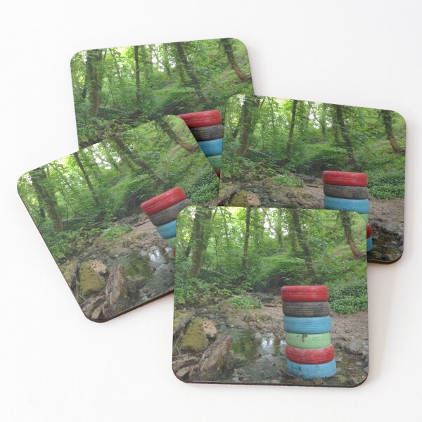 Item preview, Woodland And Coloured Car Tires designed and sold by Andrew Morrell.