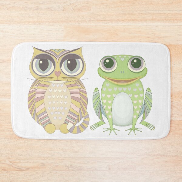 Item preview, Big-Eyed Cat and Optimistic Frog designed and sold by Jean Gregory Evans.