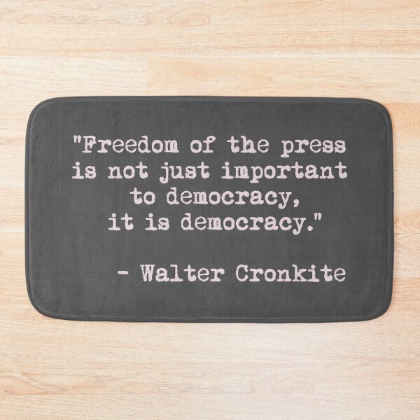 Item preview, Freedom of the press is not just important to democracy, it is democracy. (pink) designed and sold by Thelittlelord.