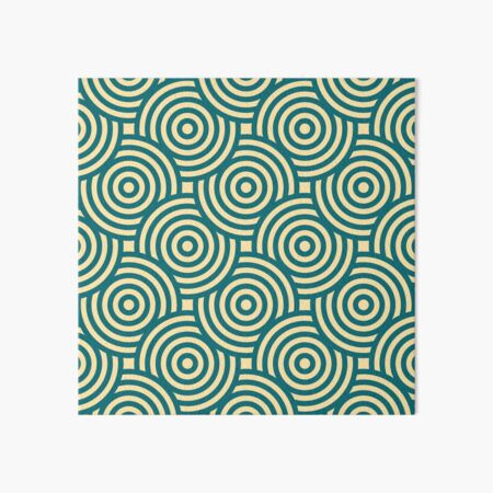 Seamless Circle Pattern Art Board Print