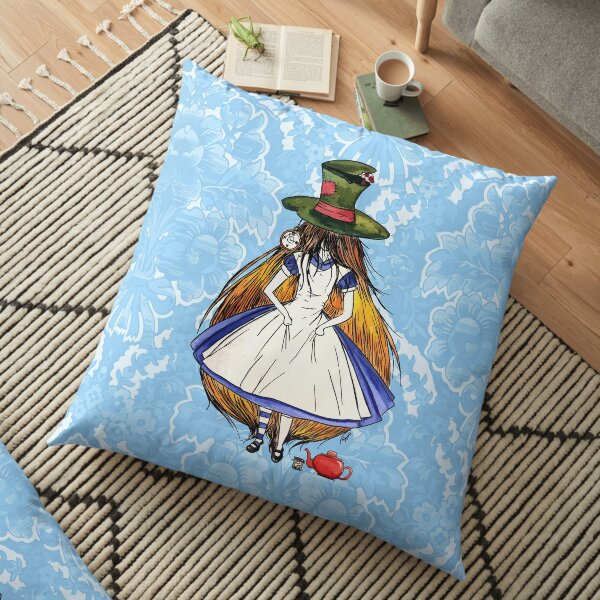 Alice in Wonderland Floor Pillow