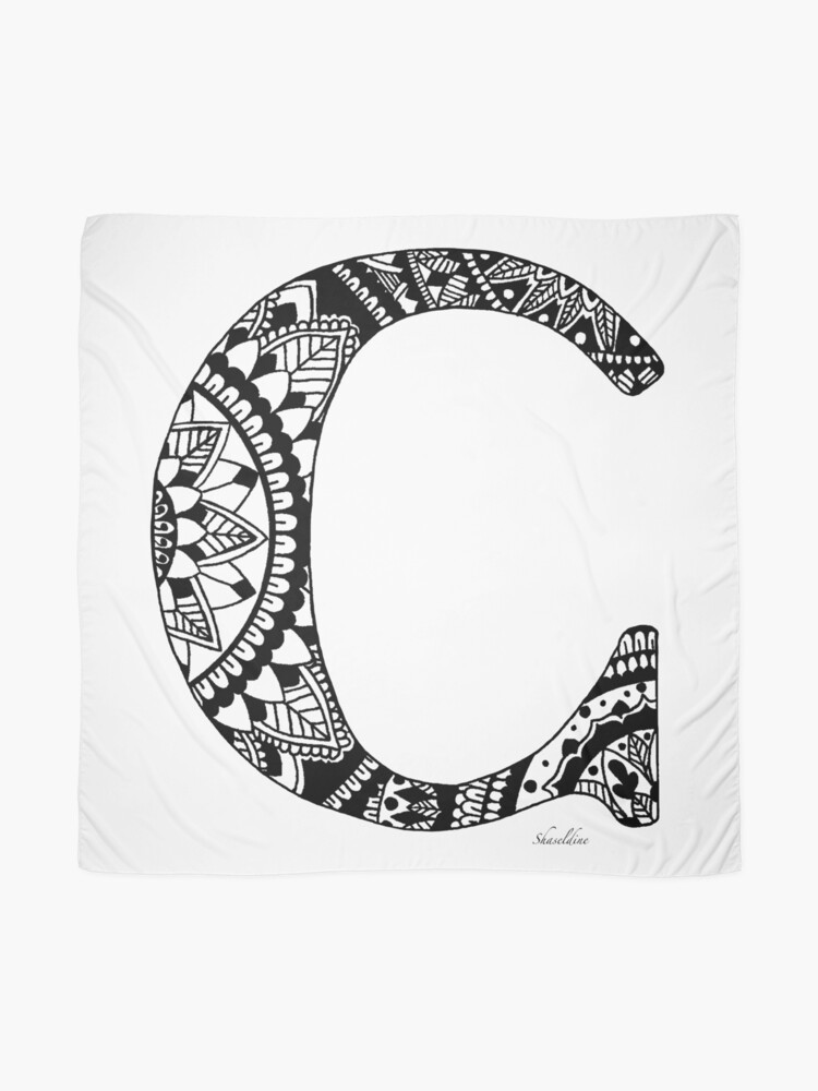 "Mandala Letter C" Scarf For Sale By Shaseldine | Redbubble