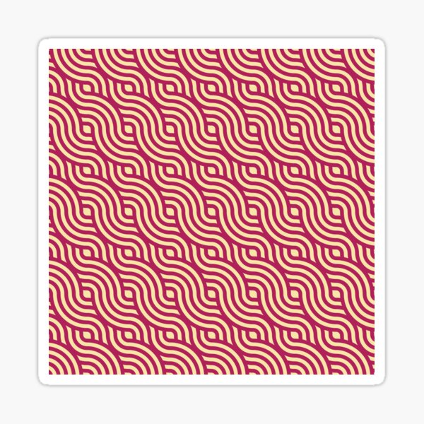 Curvy Seamless Pattern Sticker