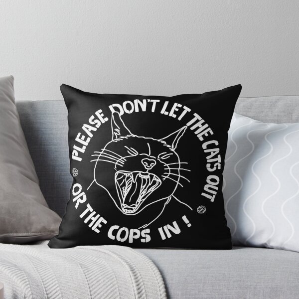 Item preview, don't let the cats out or the cops in  designed and sold by craftordiy.art.