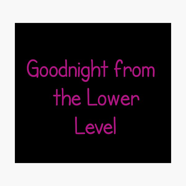 Item preview, Goodnight from the Lower Level  designed and sold by Achmarry.