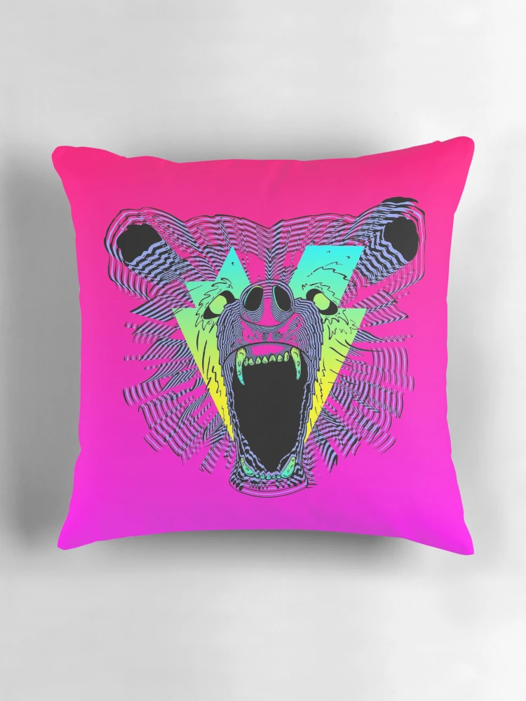 Thumbnail 3 of 4, Pillow, Party Bear designed and sold by mattmangrease.