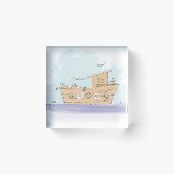 Item preview, Mouse houseboat adventure designed and sold by Blue Chipmunk Design.