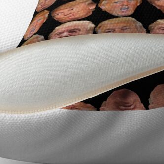Alternate view of 4 pack stickers Trump Heads Throw Pillow
