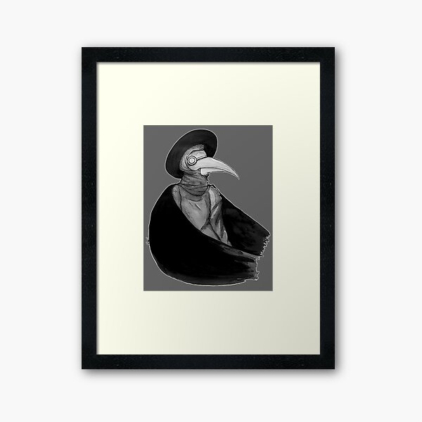 Plague Doctor Framed Art Print