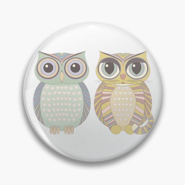 Item preview, Owl Blue & Big-Eyed Cat designed and sold by Jean Gregory Evans.