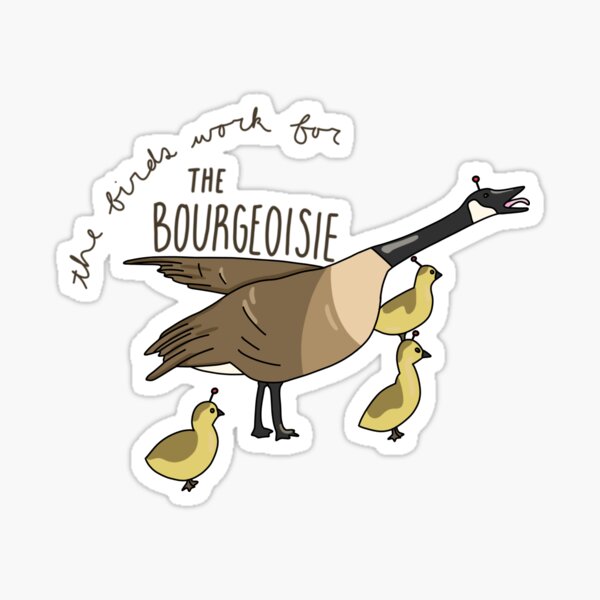 Artikel-Vorschau von Die Vögel arbeiten für die Bourgeoisie, designt und verkauft von elenawooo.